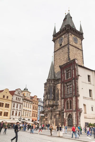 Prag 'daki eski şehir meydanı, Çek Cumhuriyeti — Stok fotoğraf