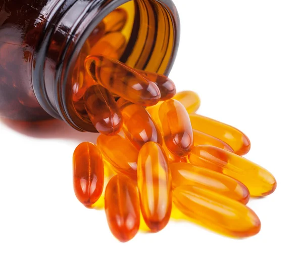 Omega 3 capsules — Stockfoto