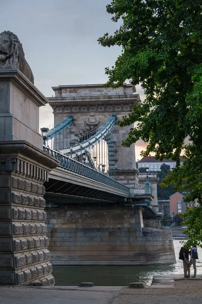 Podul cu lanț din Budapesta, Ungaria — Fotografie, imagine de stoc