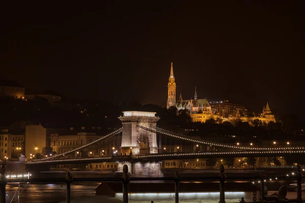 Budapeşte 'deki Zincir Köprüsü — Stok fotoğraf