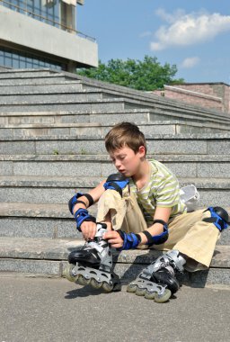 silindir bıçaklı adımlara istirahat çocuk