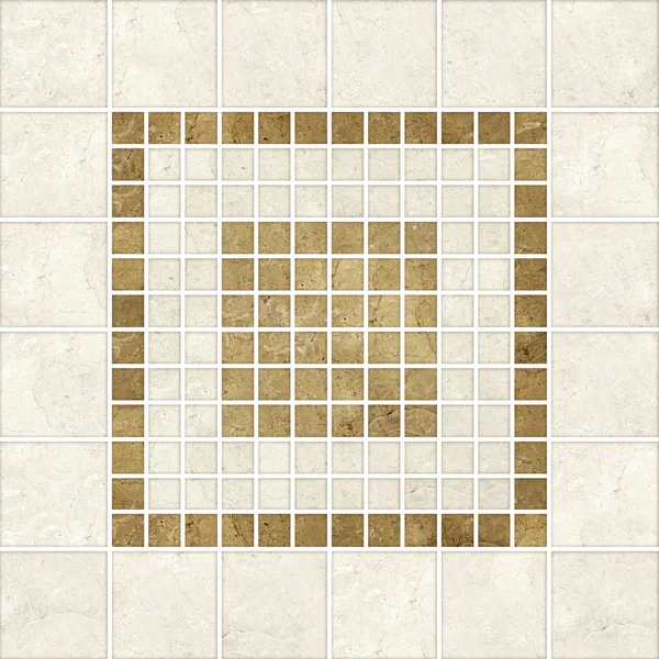 Decoración de patrón de mosaico beige — Foto de Stock
