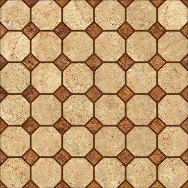 Beige mosaic pattern decor clipart