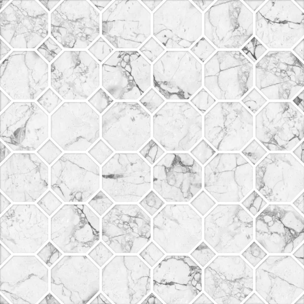 Weißes Mosaik Marmor Textur. (hoch.res.) — Stockfoto