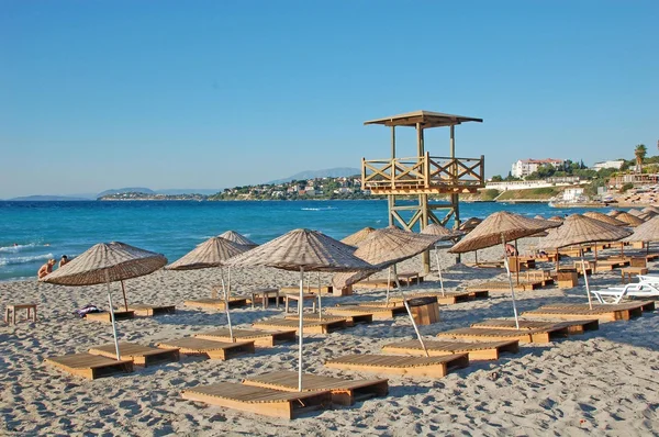 Cesme ilica beach. Égei izmir Törökország. — Stock Fotó