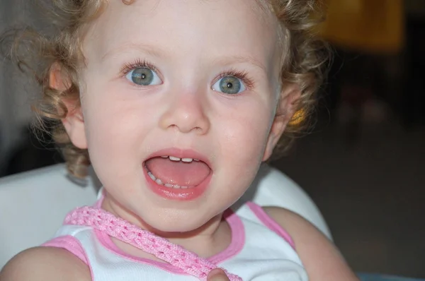 Portraits of happy girls. — Stock Photo, Image