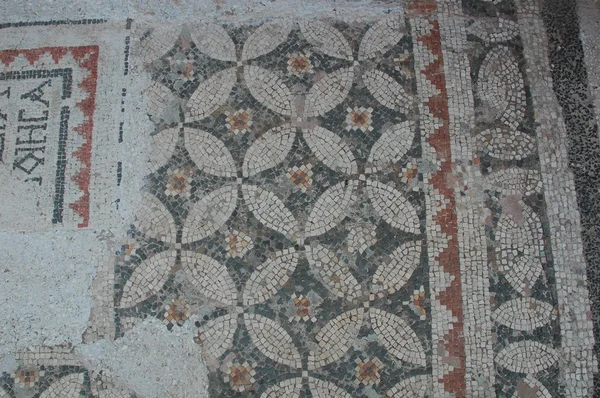 Sardis mosaics, Sart Outdoor museum.- Эгейский Маниса, Турция — стоковое фото