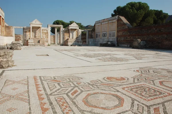 Mosaicos Sardis, Sart Museu ao ar livre.- Manisa Egeu, Turquia — Fotografia de Stock