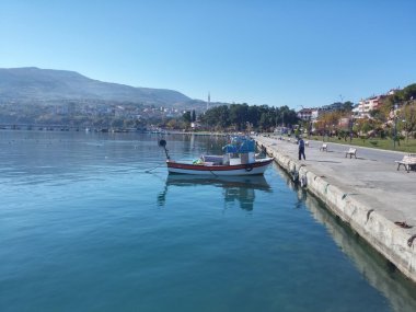 balıkçı teknesi. arka plan