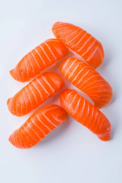 Sushi Nigiri Set Mit Lachs Klassisches Sushi Mit Lachs — Stockfoto