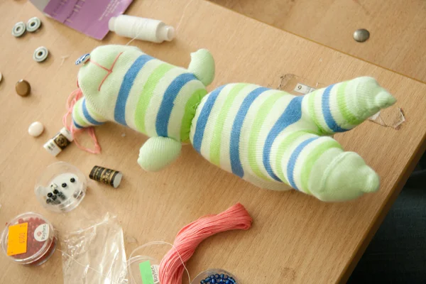 Spielzeug aus Socken — Stockfoto