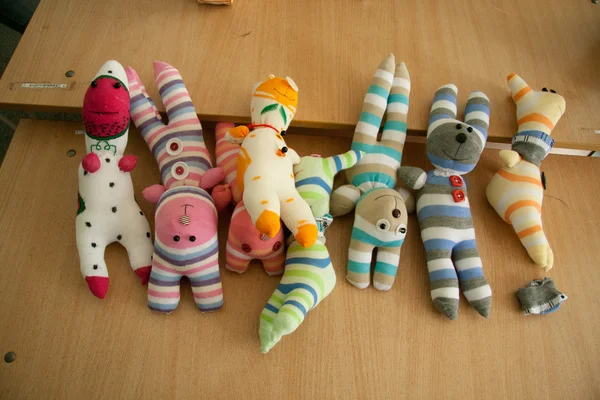 Toy ​​from socks — Stock Photo, Image