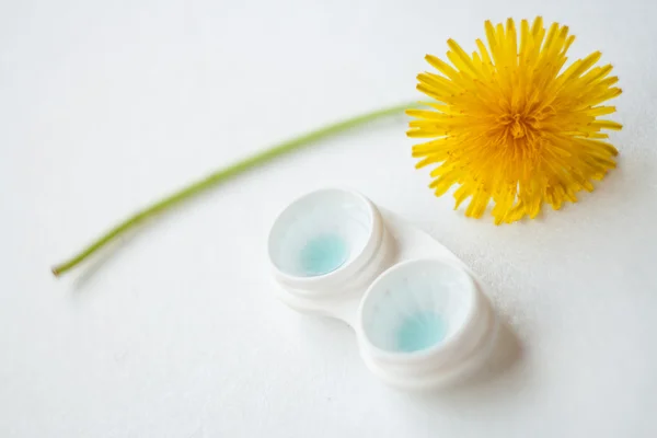 Aqua contactlenzen — Stockfoto