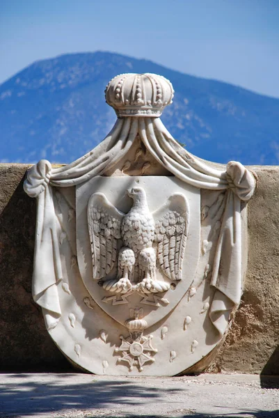 Napoleon Royal Coat Arms Villa Portoferraio Island Elba — ストック写真