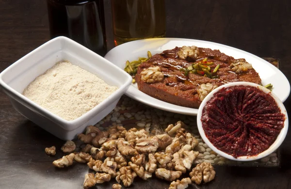 Arapça geleneksel mezza tabak.