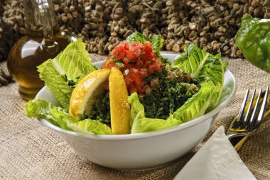 Arabic style salad tabbouleh