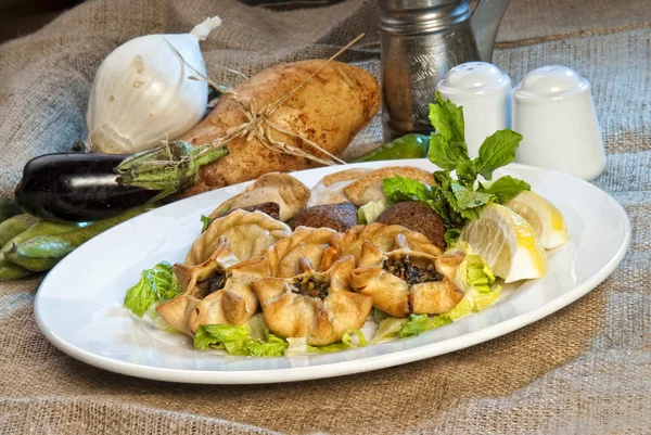 Plate of Arabic Fatayer — Stock Photo, Image