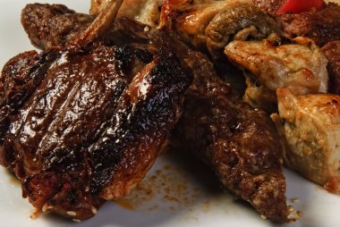 geleneksel Arap karışık Barbekü tabağı