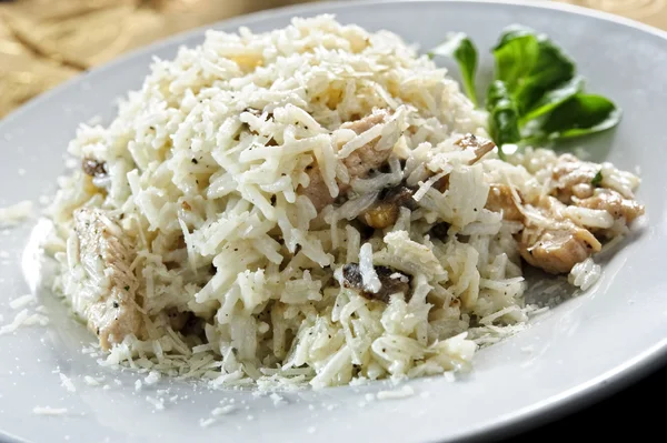 Piatto di riso e pancetta — Foto Stock