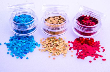 çivi pırıltılar üç farklı türde resim