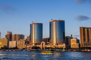 Dubai creek ve deira Manzaralı.