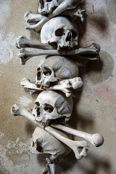 Kutna Hora Czech Republic May 2019 Structure Sculls Bones Chapel — 스톡 사진