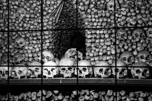 Kutna Hora Czech Republic May 2019 Structure Sculls Bones Chapel — Foto de Stock