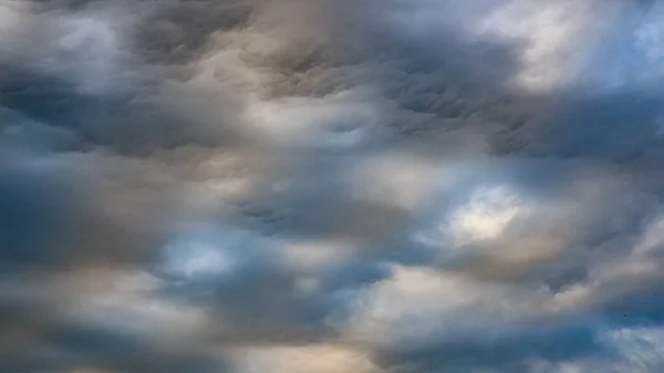 Textura Azul Brillante Cielo Nublado Dramático —  Fotos de Stock