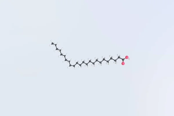 Molekula kyseliny selakholeové, izolovaný molekulární model. 3D vykreslování — Stock fotografie
