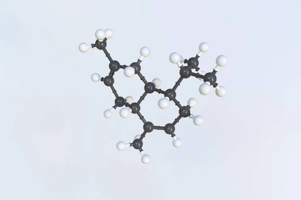 Molécula de cadineno, modelo molecular isolado. Renderização 3D — Fotografia de Stock