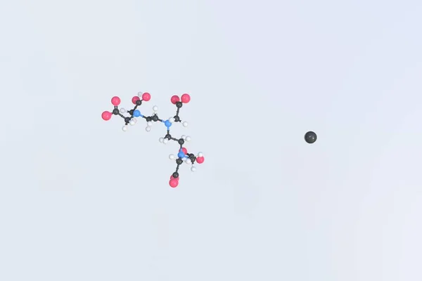 Molécula de gadopentetato, modelo molecular aislado. Renderizado 3D —  Fotos de Stock
