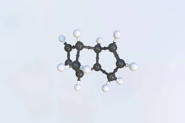 Молекула дициклопентадієнта, виготовлена з кульок, наукова молекулярна модель. 3D візуалізація — стокове фото