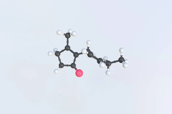 자 스모 분자는 공, 과학적 분자 모델로 만들어 졌습니다. 3D 렌더링 — 스톡 사진