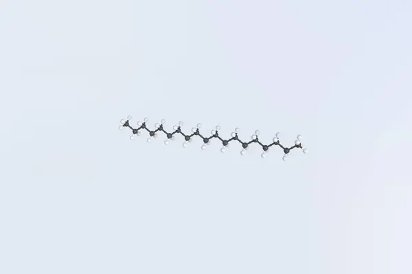 N-nonadekan molekyl, vetenskaplig molekylär modell, looping 3d animation — Stockfoto