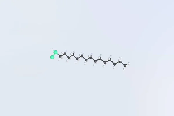 Molekula chloracetylchloridu, izolovaný molekulární model. 3D vykreslování — Stock fotografie
