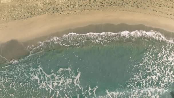 República Domenicana palavras sendo reveladas com a sombra de um avião voador na praia — Vídeo de Stock