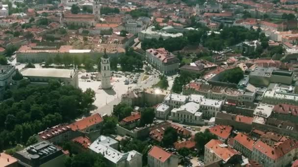 Stanislaus Vladislaus Katedral Bazilikası Nın Havadan Görünüşü — Stok video