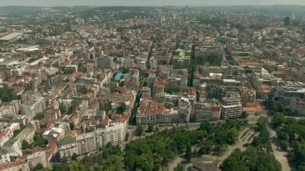 Foto Aerea Del Quartiere Storico Stari Grad Old Town Nella — Video Stock