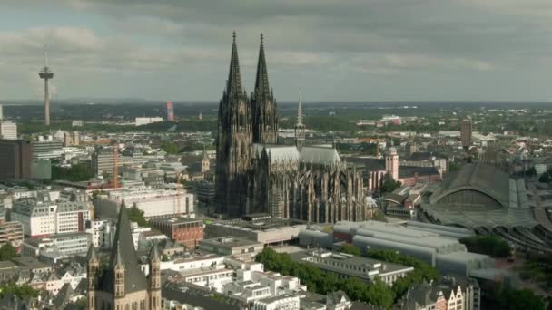 Vue Aérienne Cologne Allemagne — Video