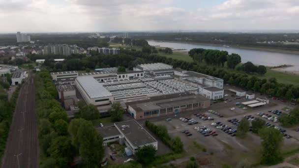 Colônia Alemanha Julho 2022 Vista Aérea Fabricante Máquinas Metalúrgicas Alfred — Vídeo de Stock