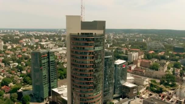 Vilnius Litvánia 2022 Június Europa Business Center — Stock videók