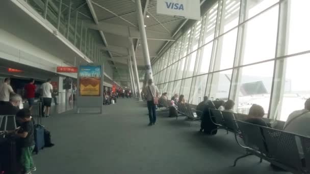Warschau Polen Juni 2022 Flughafen Chopin Oder Lotnisko Chopina — Stockvideo