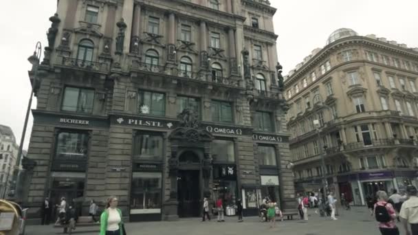 Vienna Austria July Palais Equitable Historic Building — Stock Video