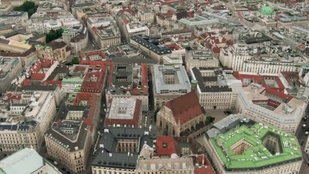 Aerial Shot City Vienna — Stock Video