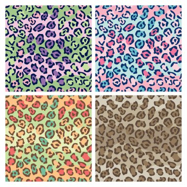 Benekli kedi desende 4 colorways