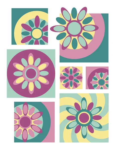 Pequeños diseños de flores # 5 — Archivo Imágenes Vectoriales