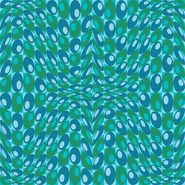 Modèle de cercles rétro en bleu — Image vectorielle