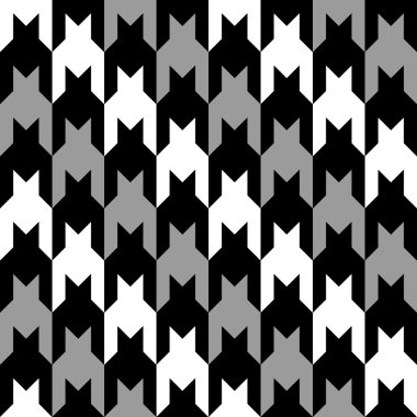 Diagonal Houndstooth in Grey clipart