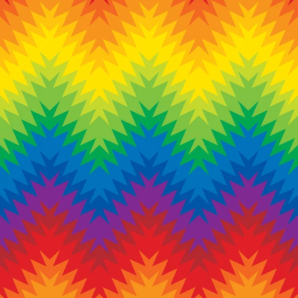 Zigzag sfocato nei colori arcobaleno — Vettoriale Stock