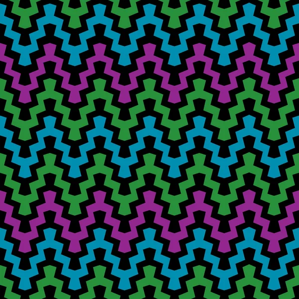 Patrón retro Zigzag 2 — Archivo Imágenes Vectoriales